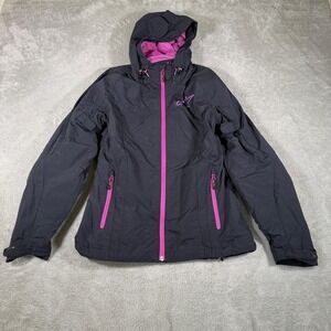 Alpinestars Stella Tornado Air Jacket Womens Small Black Armor Hooded Motorcycle